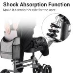 Altus Mobility Knee Walker Scooter in Silver Black