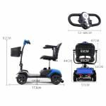 PORIYA 2025 Folding Mobility Scooter with Swivel Seat