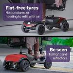 SmartRider Folding Electric Mobility Scooter, Black/Red