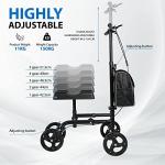 All Terrain Foldable Knee Scooter with 8-Inch Wheels