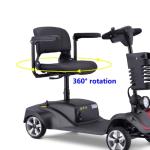 PORIYA 2025 Folding Mobility Scooter with Swivel Seat