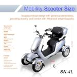 Heavy Duty 4-Wheel Mobility Scooter for Adults