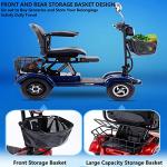 Two-Seater 4-Wheel Mobility Scooter with LED Lights