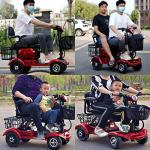 Two-Seater 4-Wheel Mobility Scooter with LED Lights