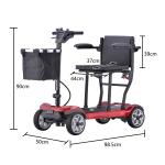 Lightweight Foldable Electric Mobility Scooter, Airline Approved