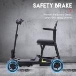 Lightweight Folding Electric Mobility Scooter with Basket