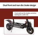 Poriya 1500W Electric Scooter with Comfortable Seat