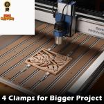 Genmitsu Upgrade CNC Router Vise Clamp for Large Woodworking & Silver 