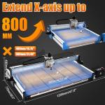 PLSROVACIX 3-Axis CNC Router Machine - 300W Desktop Engraving Mill for Wood, Metal, and Acrylic - Easy Assembly for Beginners - Versatile CNC Solution for Home & Small Shop (31.5in×15.75in×3.74in)