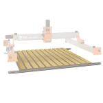 FoxAlien T-slot Hybrid Spoilboard Work Table and aluminum profile base frame Upgrade Kit for XE-Ultra CNC Router Machine