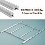 FoxAlien T-slot Hybrid Spoilboard Work Table and aluminum profile base frame Upgrade Kit for XE-Ultra CNC Router Machine