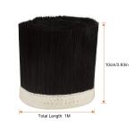 Dust Shoe Brush, 100mm Engraving Machine Dust Cover Nylon CNC Vacuum Brush fo...