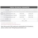 FUYU FSK30J Mini Linear Motion Guide Actuators Linear Rail Ball Screw Small Linear Motorized Nema 14 2-Phase Stepper Motor 500mm Stroke