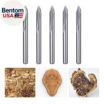 Straight 45 Degree V Groove Engraving Tool Carbide CNC Router Bits 1/8 Inch Shan