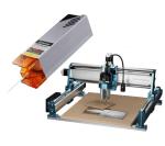 Genmitsu 4040-PRO MAX CNC Router + CFL55-33 5000mW Optical Power Laser Module, 710W Trimmer & Linear Rail Driven, Work Area 400 x 400 x 78mm, for Wood Metal Acrylic Cutting Milling, GRBL Control
