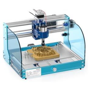 D3LX0Z1 3018-PROVer V2 CNC Router Machine for Mini Milling Engraver Kit with Z-Probe, Limit Switches, E-Stop, Ideal for Wood