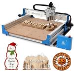 PLSROVACIX 3-Axis CNC Router Machine - 300W Desktop Engraving Mill for Wood, Metal, and Acrylic - Easy Assembly for Beginners - Versatile CNC Solution for Home & Small Shop (15.75in×15.75in×2.95in)