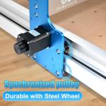 PLSROVACIX 3-Axis CNC Router Machine - 300W Desktop Engraving Mill for Wood, Metal, and Acrylic - Easy Assembly for Beginners - Versatile CNC Solution for Home & Small Shop (15.75in×15.75in×2.95in)