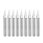 Toolparts and Accessories 1/8" Shank 0.4mm Tip 30 Degree Carbide Wood Engraving Bit CNC Router Tool 10pcs (#CN#130824-02159)