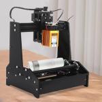 La-ser Engraving Machine 12V 15W GRBL Cylindrical DIY La-ser Cutter CNC Wood Router Portable Desktop Plotter Carving Machine High Precision Engraving Machine for Cans Cola Bottles Thermos Cups