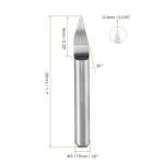 Toolparts and Accessories 1/8" Shank 0.4mm Tip 30 Degree Carbide Wood Engraving Bit CNC Router Tool 10pcs (#CN#130824-02159)