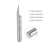 Toolparts and Accessories 1/8" Shank 0.4mm Tip 30 Degree Carbide Wood Engraving Bit CNC Router Tool 10pcs (#CN#130824-02159)