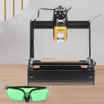 La-ser Engraving Machine 12V 15W GRBL Cylindrical DIY La-ser Cutter CNC Wood Router Portable Desktop Plotter Carving Machine High Precision Engraving Machine for Cans Cola Bottles Thermos Cups