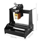 La-ser Engraving Machine 12V 15W GRBL Cylindrical DIY La-ser Cutter CNC Wood Router Portable Desktop Plotter Carving Machine High Precision Engraving Machine for Cans Cola Bottles Thermos Cups