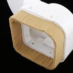 Almencla White Beige Spindle Dust Shoe Boot Cover Cleaner for CNC Routers Engraving Milling Machine Accessories, for 70mm Spindle