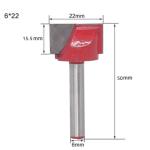 US CNC Router bottom cleaning cutter bit 1/4" 6mm 10mm 22mm 25mm QD610 622 625