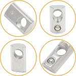 100Pcs M5 Spring T Nuts - Roll-In T Nuts for 3D Printer, CNC Router, 2020 Series