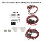 Ehlivhall CNC Engraving Machine Limit Switch Set With Stop Button For 3018 PRO 3020 Max CNC Router Milling Machine Accessories With 6 Limit Switches Installation Hardware