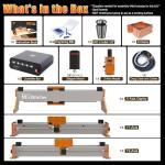 FoxAlien XE-Ultra Core Desktop CNC Router Machine, 45x45cm Active Area with NEMA 23 Closed-Loop Stepper Motor, Large Benchtop Engraving & Milling Machine for Wood, Aluminum, Carbon Fiber DIY Projects