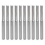 10Pcs 2 Flute CNC Router Bits 3.175Mm Straight Slot Steel Milling Cutter for Wood Plastic New 2026 Electronic & Accessories