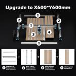 4040-PRO Y-Axis Extension Kit, 4040 Upgrade to 4060, CNC Accessories for 4040-PR