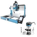 Genmitsu 3030-PROVer MAX CNC Machine & Compatible 1.25HP 65mm Diameter Palm Trimmer Router