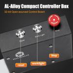 HoLivoCrt 8540 CNC Router Machine, 3-Axis Desktop Engraver with 800W Trimmer & 300W GRBL Spindle, ER11 Collet, Linear Rail, ±0.1mm Precision, 850x400x85mm Working Area for Wood Acrylic Aluminum PCB