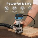 Genmitsu 3030-PROVer MAX CNC Machine & Compatible 1.25HP 65mm Diameter Palm Trimmer Router