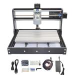 RATTMMOTOR DIY CNC Router Kit, 3 Axis Hobby CNC Router Machine GRBL Control, Plastic Acrylic PVC PCB Wood Mini Desktop Engraving Milling Carving Machine, Working Area 300x180x45mm