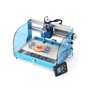 D3LX0Z1 3018 V2 Desktop CNC Router Machine with Offline Control, Limit Switches & Emergency-Stop(with OfflineControl)