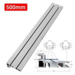 Sumsoctober Aluminium Alloy T-Slot Miter Track Woodworking Accessory Router Table CNC Table Saw Fence 400mm Silver(500mm)