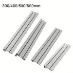 Sumsoctober Aluminium Alloy T-Slot Miter Track Woodworking Accessory Router Table CNC Table Saw Fence 400mm Silver(500mm)