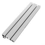 Sumsoctober Aluminium Alloy T-Slot Miter Track Woodworking Accessory Router Table CNC Table Saw Fence 400mm Silver(500mm)