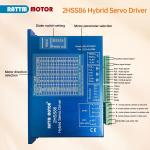 （US）Nema34 4.5N.m closed loop stepper motor cnc kit 6A 82mm +2HSS86 Servo Driver