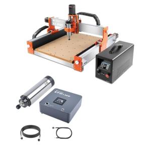 FoxAlien XE-PRO CNC Router Machine and 1.5kW VFD Spindle Upgrade Kit for Metal Wood Cutting
