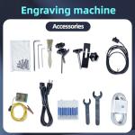 Black Gold CNC Carving Machine, 3-Axis CNC Router with 500W Spindle & Stepper Motors, Desktop CNC Milling Machine for Wood, Acrylic & Aluminum Engraving Cutting, 26'' x 25'' x 17''