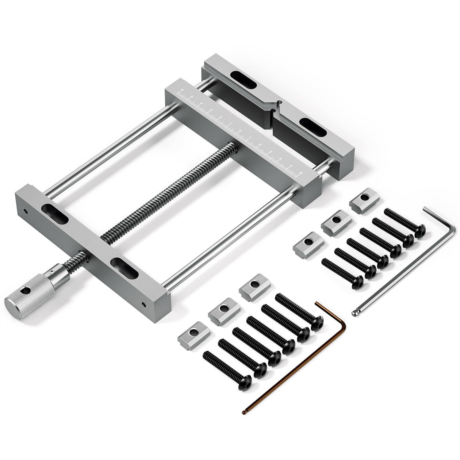 WMCA010 Aluminum Bench Vise Clamp for CNC Router Machine, High Precision CNC ...
