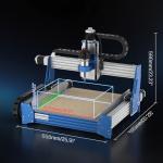 Genmitsu PROVerXL 4030S CNC Router Machine with 710W Spindle, Upgraded 3-Axis Desktop CNC Milling Machine for Wood, Metal, Acrylic, High Precision Linear Rails, 130mm Z-Height, Wireless App Control