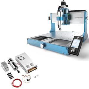 Genmitsu 3030-PROVer MAX CNC Router Machine + Air-Cooled 300W Brush DC Spindle Motor with 0-48V Output Adjustable Switching Power Supply,