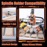 FoxAlien Vasto XL V2 CNC Router Machine (6060), NEMA23 Closed-loop 3-Axis Milling Machine for Wood Aluminum Acrylic Cutting Engraving